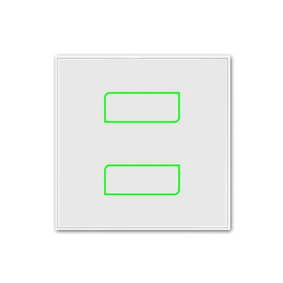 Wifi Smart Touch Two Gang Switch EUR